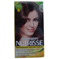 Garnier Nutrisse Permanent Nourishing Color Treatment With Cocoa Bean, Dark Golden Brown # 43 - Kit